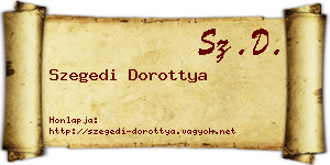 Szegedi Dorottya névjegykártya