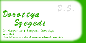 dorottya szegedi business card